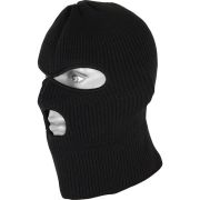 Маска-шапка черная обшитая