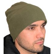 Шапочка флисовая (хаки-олива)
