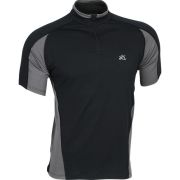 Поло Action Dry черный/серый