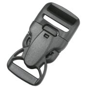 Пряжка фастекс с замком 25 мм 1-08429/1-08430 (2 части) одна регулировка черный Duraflex